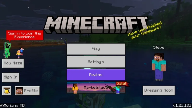 Minecraft 1.21.131