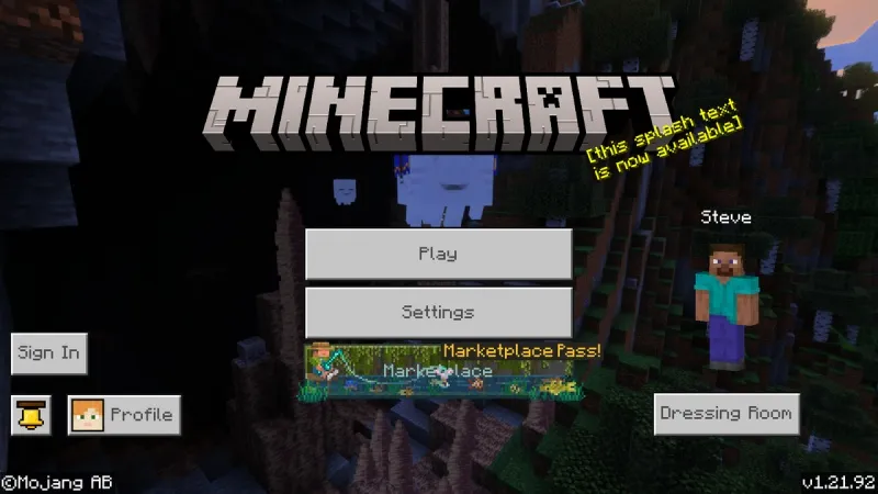 Minecraft 1.21.92