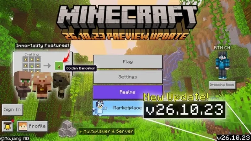 Minecraft 26.10.23