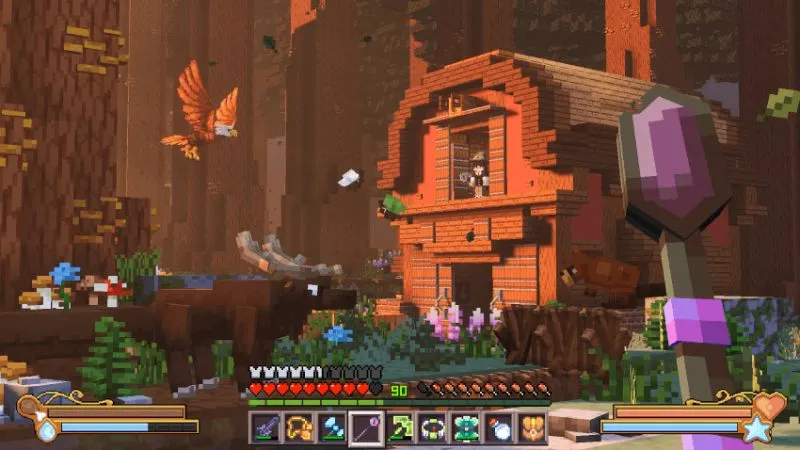 Trang Bị Hỗ Trợ Khám Phá Và Sinh Tồn Trong Bedrock Reimagined Mod