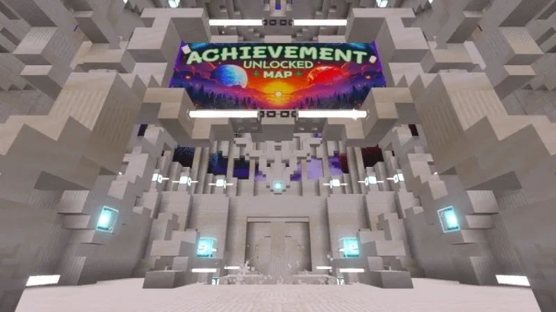 Trải Nghiệm Khu Vực Spawn Và Hub Trung Tâm Trong Achievement Unlocked Map