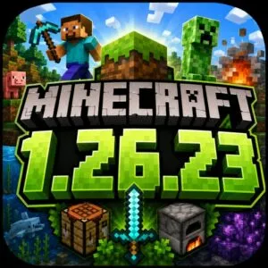 Tải Minecraft 1.26.23 APK Tiếng Việt (Fix Ô Vuông Đen, Văng Game)
