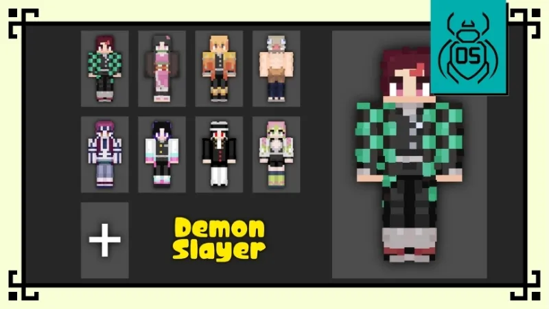 Các Skin Demon Slayer Minecraft Nổi Bật Nên Thử